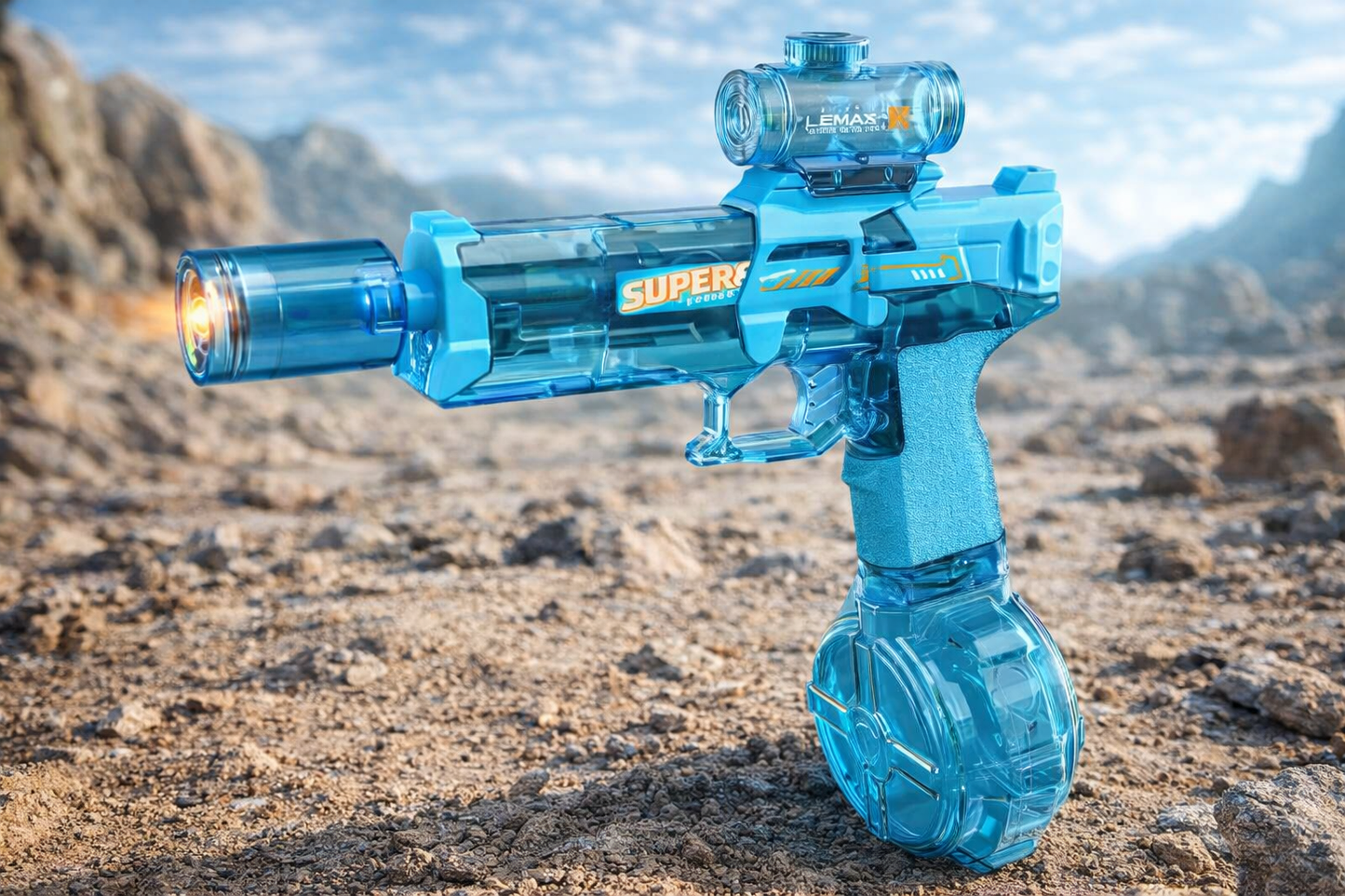 Wodny pistolet niebieski